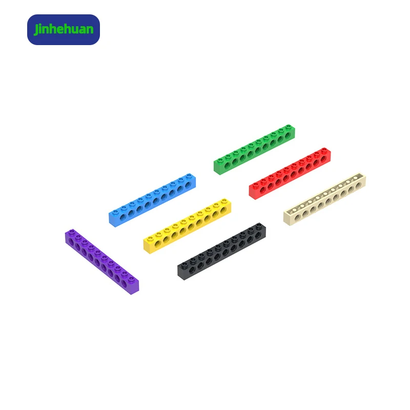 29Pcs/Set building block No.2730 Brick 1 x 10 with Holes kids Plastic Stacking Toys Moc assembled Parts Abs Building Blocks Sets