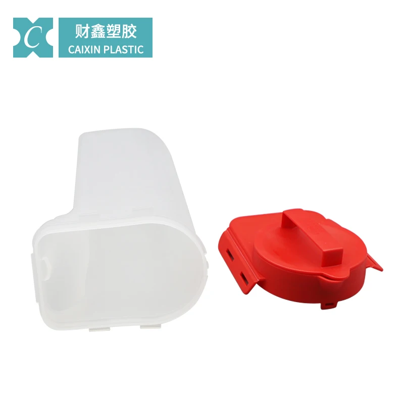 Высококачественное пластиковое ведро для хранения зерна контейнер зерновых риса дозатор с мерной чашкой