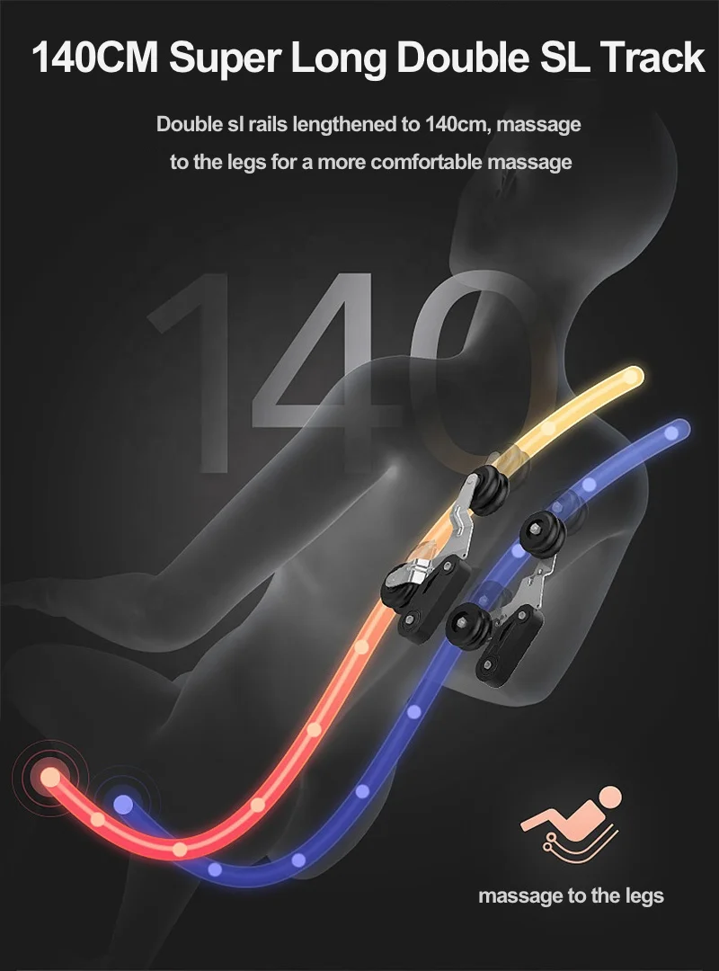 Ningde Crius C320L-10 Thai Stretch 4D Zero Gravity Luxury Electric Shiatsu Thermal Intelligent Recliner 5D Foot Massage Chair