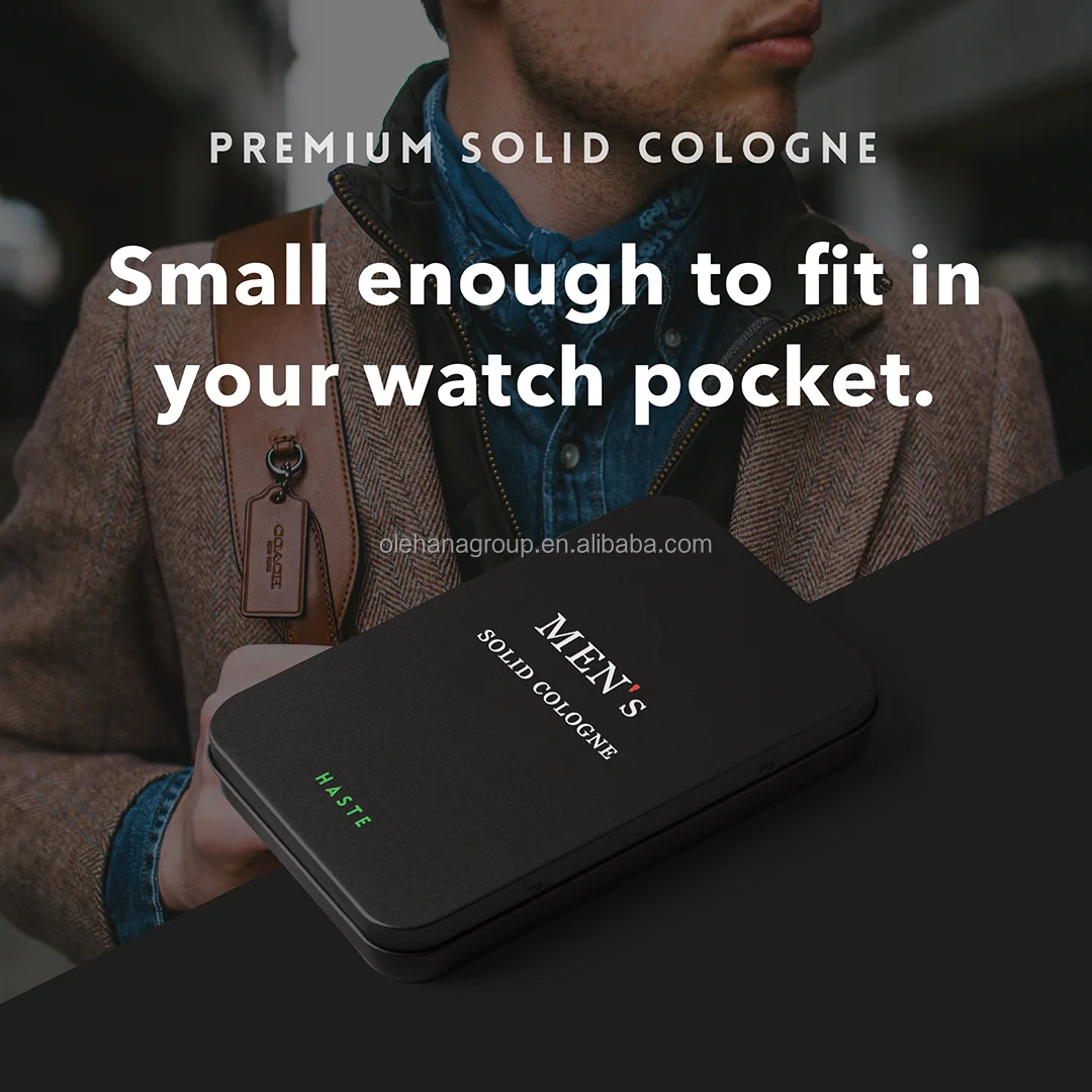 Custom Logo Wholesale Long Lasting 4 scent set Cedarwood Solid Cologne Beard Perfume Balm Aftershave Mens Solid Perfume