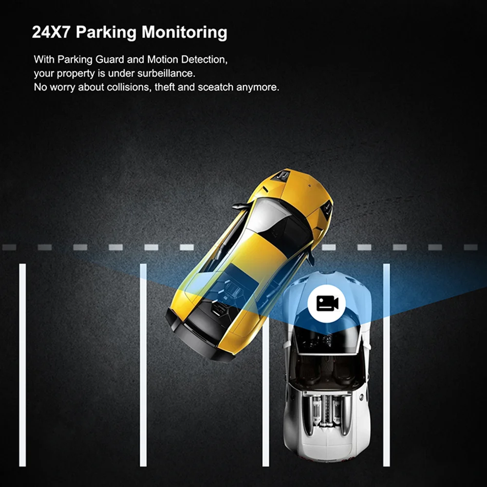 Mini 4 Inch Auto  Full HD 1080P 170 Degree Recorder WIFI GPS Dash Cam DVR Video Car Camera