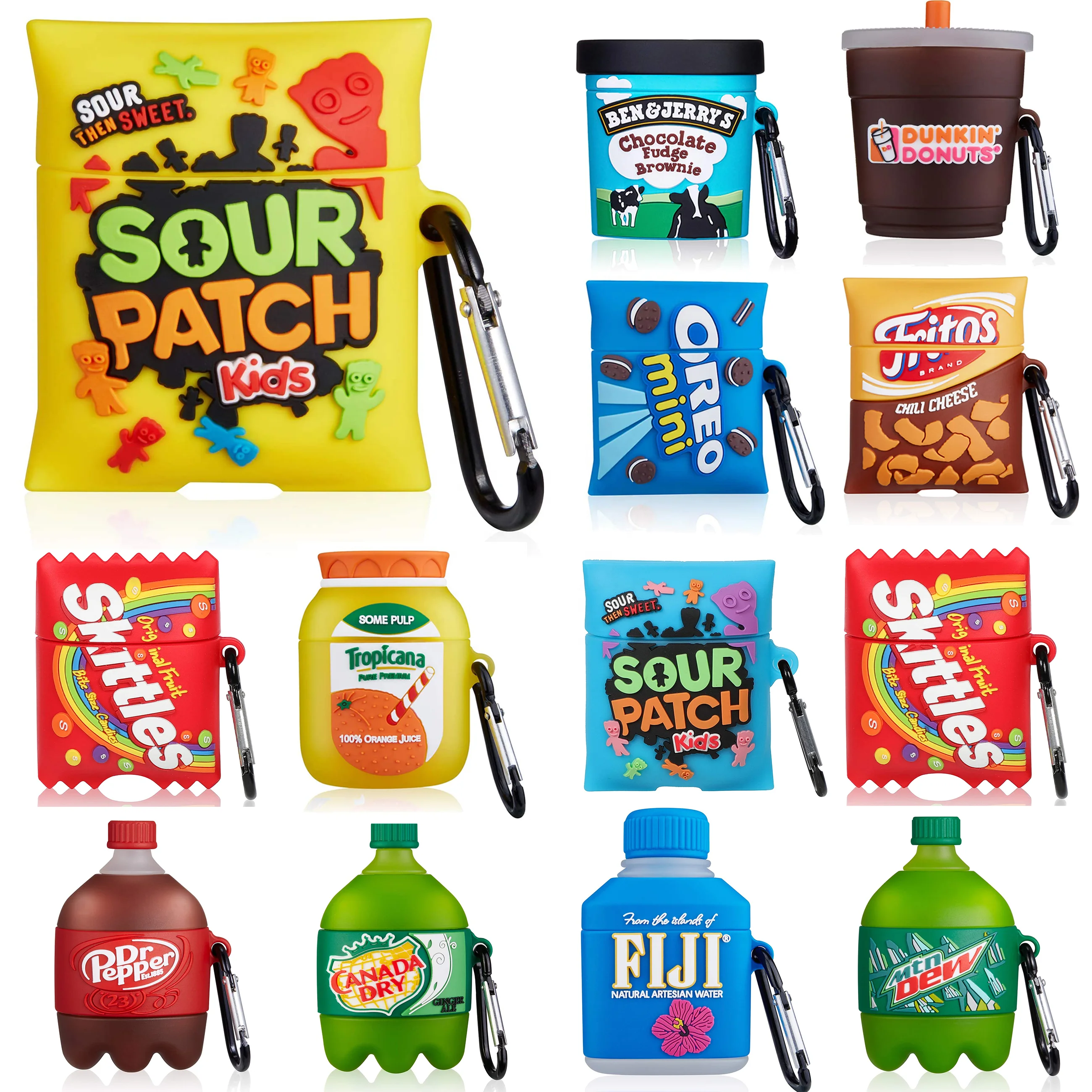 
Gemfits Cute Silicone Cases for Apple for airpod 1/2 Designers Custom 3D Earphone Cover Candy Kids Case for Airpods 