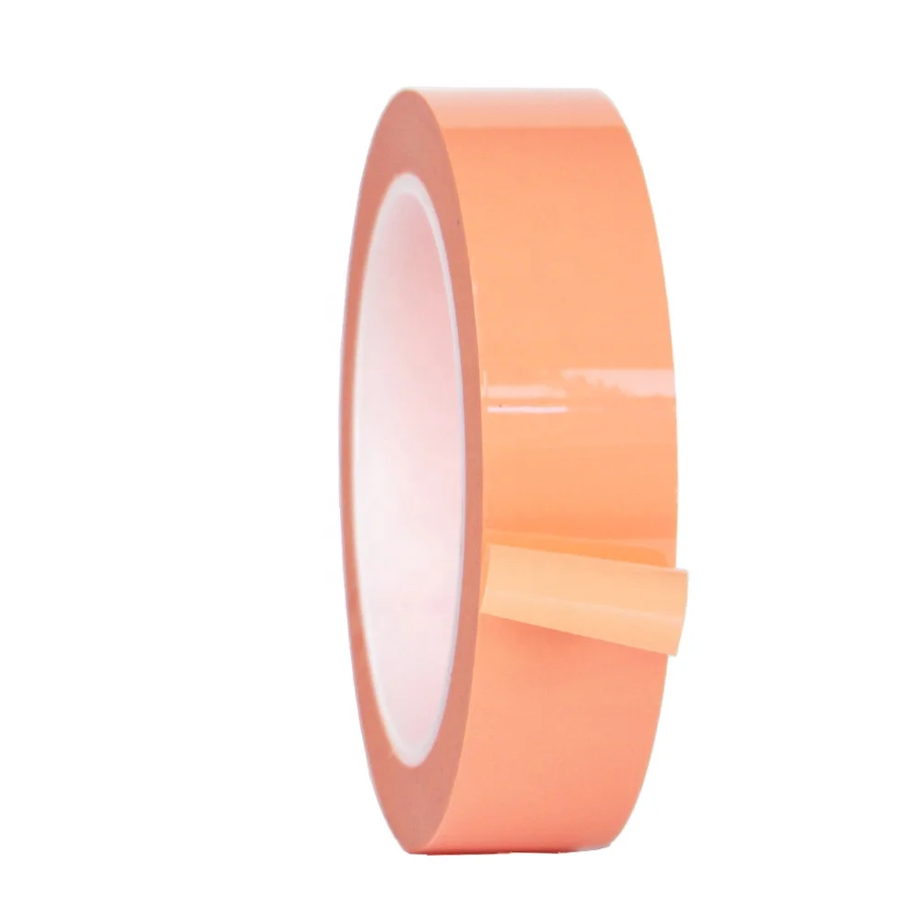 2- Orange Color Mara PET Film Acrylic Glue Self Adhesive 5S Pinstripe Transformer Insulation Mylar Polyester Electrical Tape