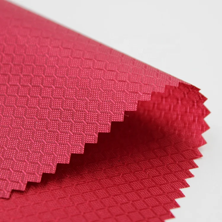 Полиэстер белая пряжа Добби ткань Оксфорд ПВХ покрытием водонепроницаемый плащ палатка зонтик ткань