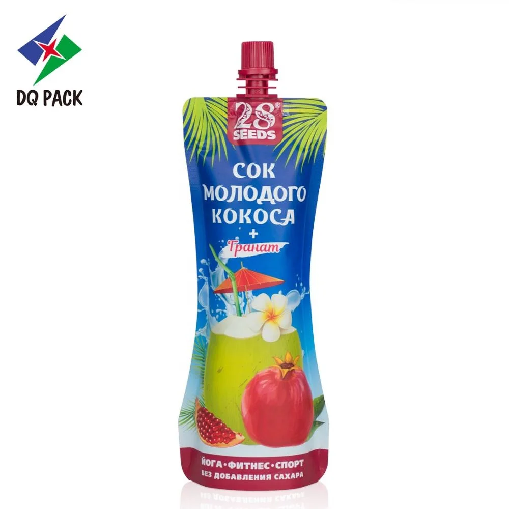 Упаковка для упаковки фруктового сока DQ стоячий мешок дой пак с носиком от китайского поставщика