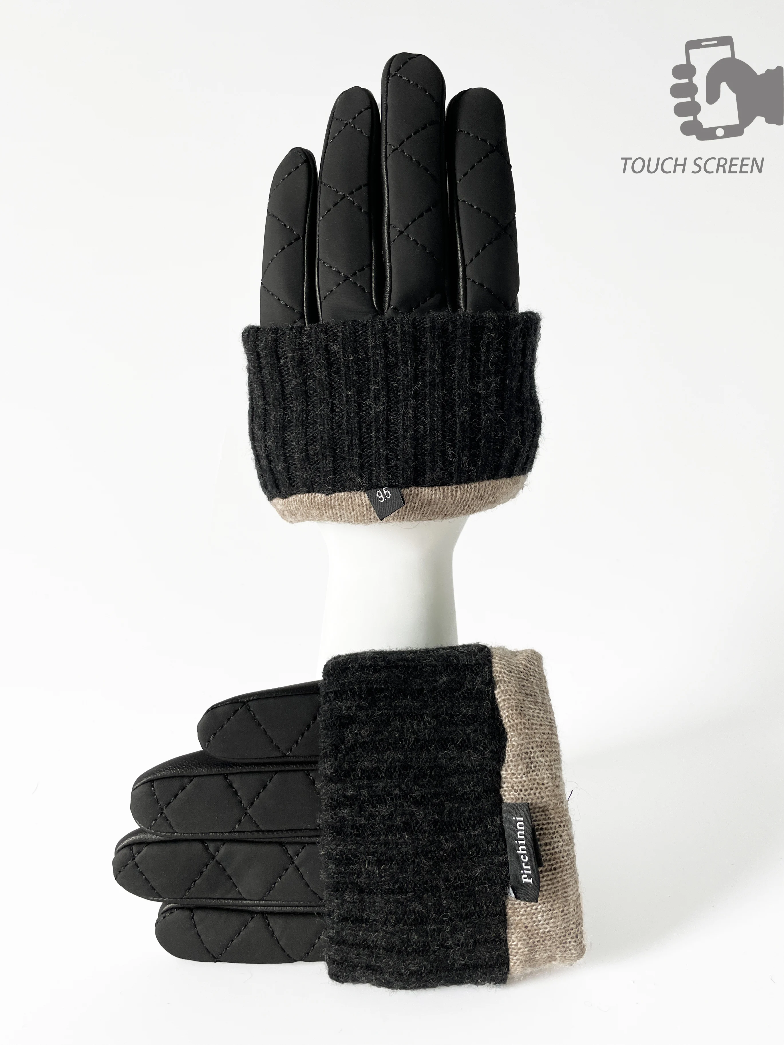 BSCI Manufacturer Custom Touch Screen Sheepskin Men Best Leather Gloves For Winter