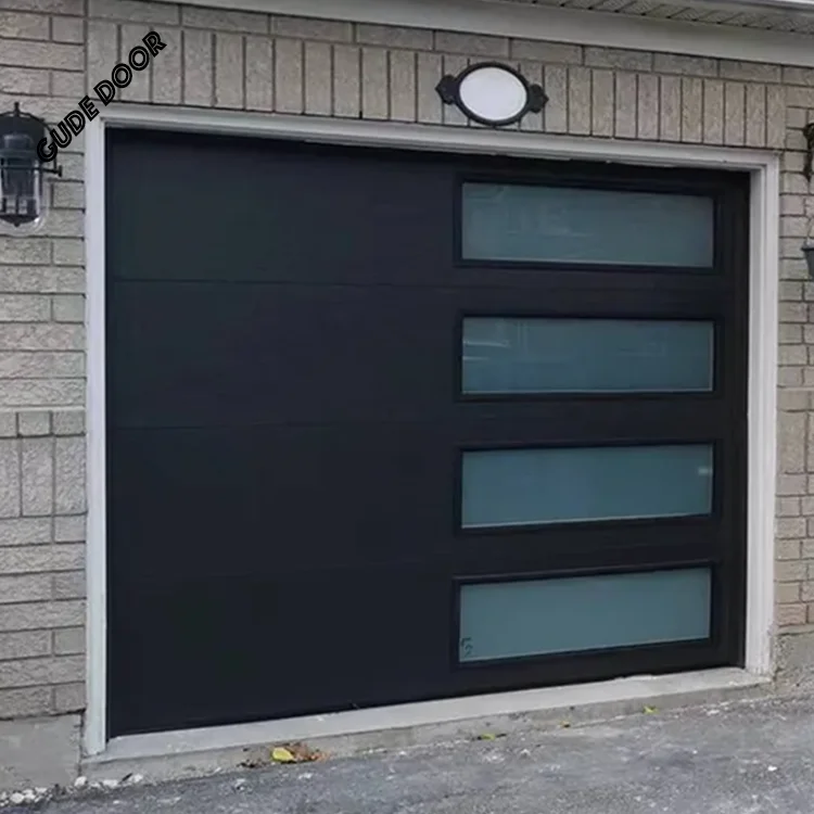 Modern Design Long Window Garage Door Accessories for Villas Simple and Stylish Garage Doors and Windows