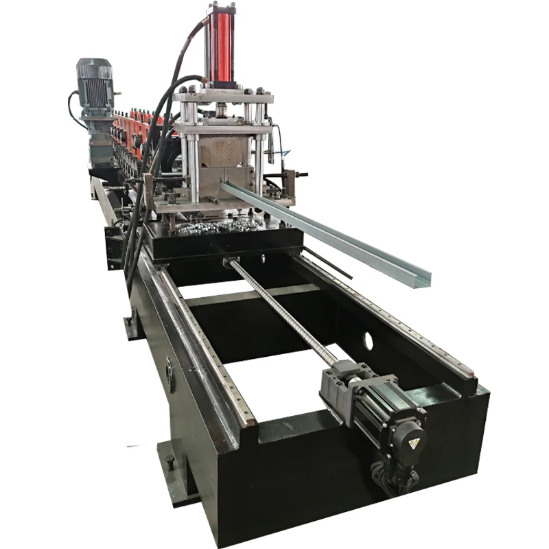 Light Gauge C U Steel Framing Cold Roll Forming Machine Stud Track U Channel Steel Roll Forming Machine
