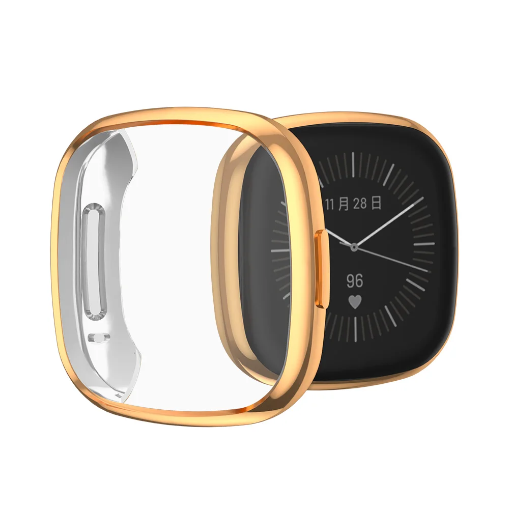 
All around protective case Compatible with fitbit versa 3 wholesale watch case TPU soft case factory 