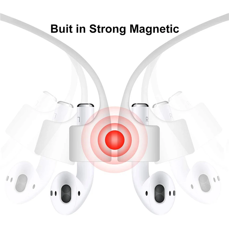 Anti lost silicone neck string rope Magnet earphone accessories Protective holder for airpods magnetic