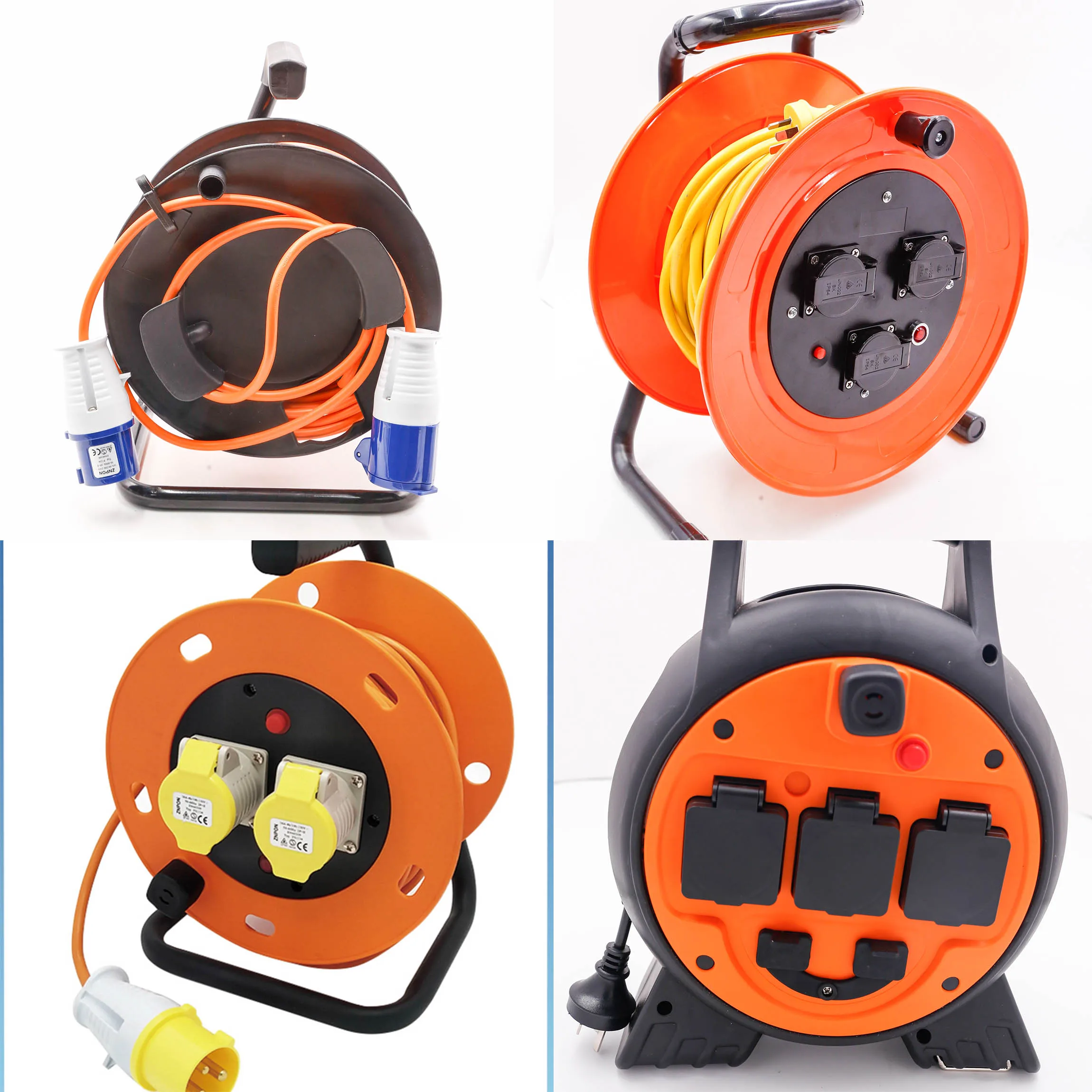 Power Cables Reels  Bsi GB UK Cable Reels 4 ways