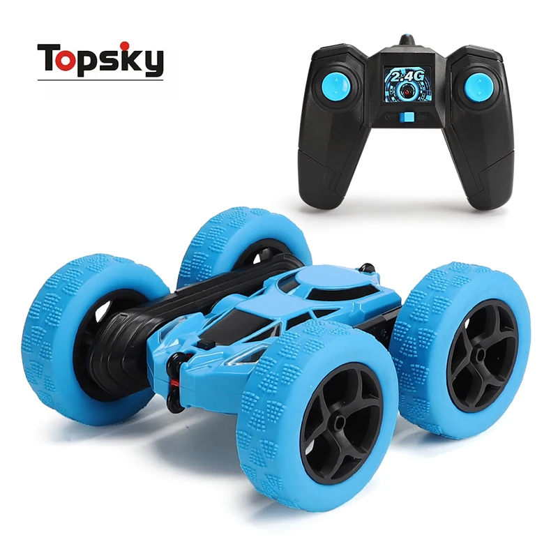 Topsky 2.4g Electric Double Sides Remote Control Stunt Car Drift Car Toy Vehicle Radio Control Toys Remote Control rc toys
