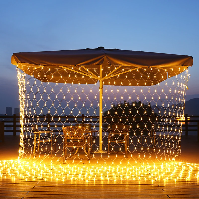 2m*4m multi color  beautiful wall decorative lighting led net light for house outdoor indoor