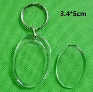 Best Selling Blank Acrylic keychain , picture insert plastic photo frame key chains