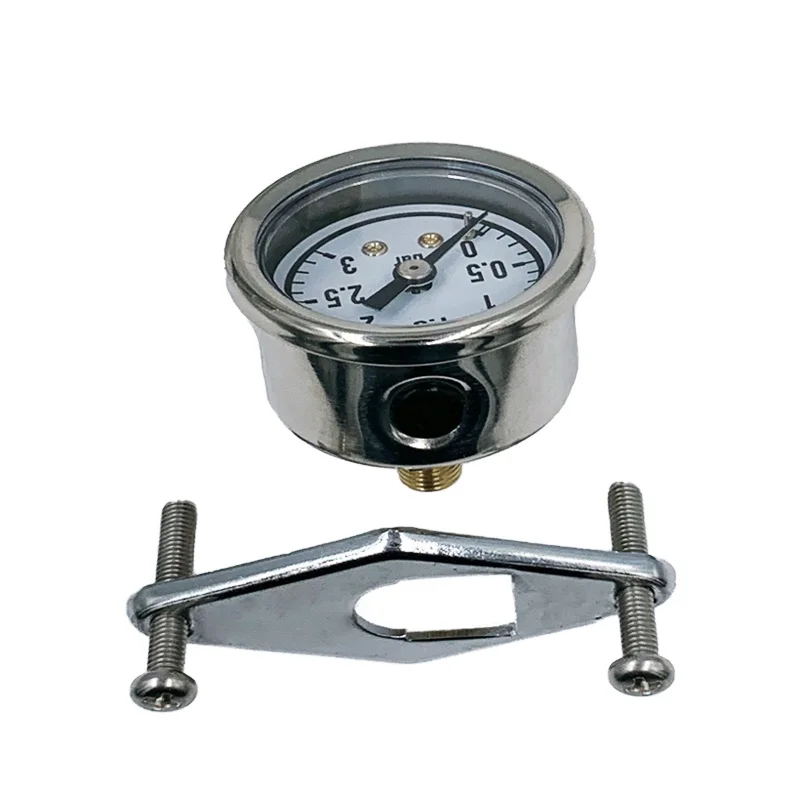 BECO 42mm size pressure gauge with U-shape bracket 1.5inch size gauge panel mounting manometer