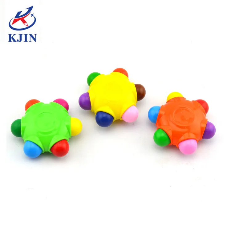 China Professional New Model Multi Colorful Creative Plastic 3D globe Star shape Crayon for kids DIY Drawing Gift Supplies