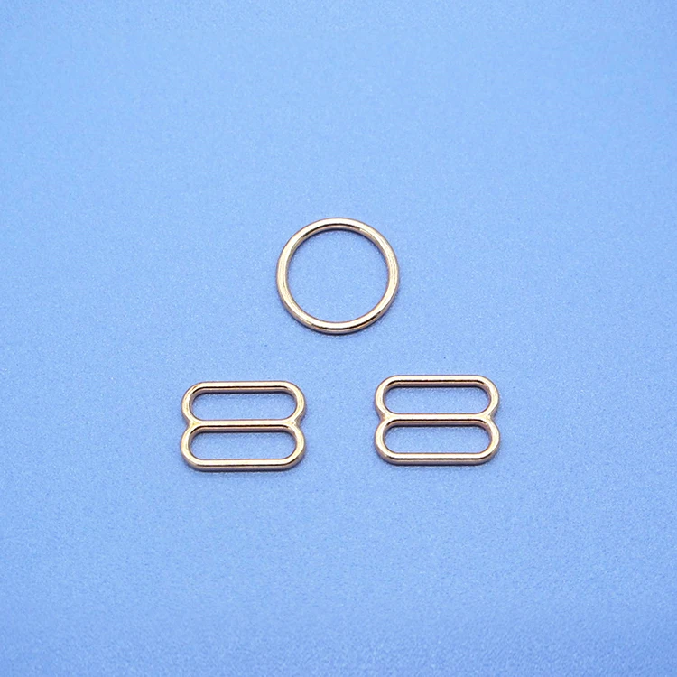 Wholesale custom bra ring and slider strap clip underwear bra alloy buckle with good price