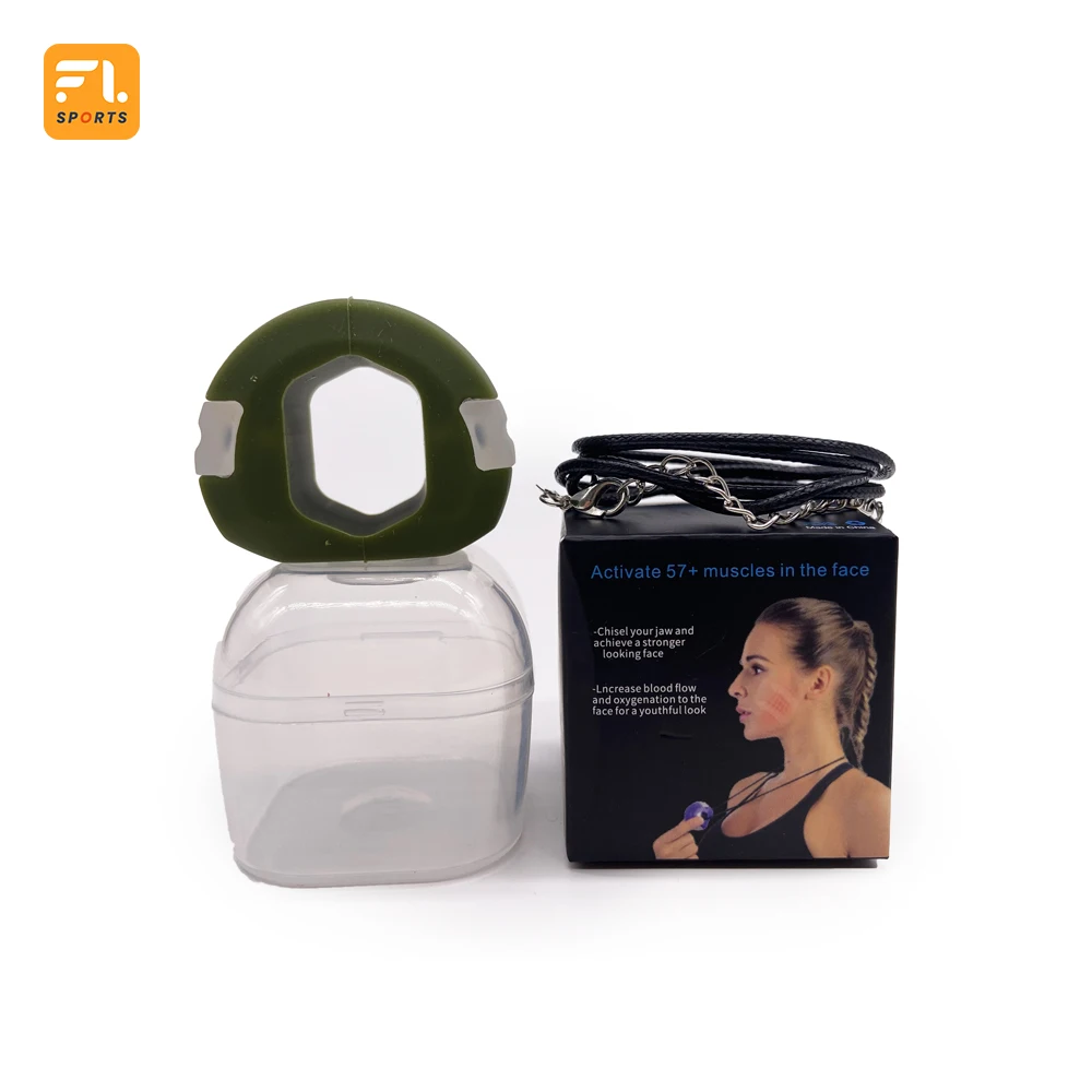 Hot Sale in Stock 3-resistance Levels Face Muscle Silicone Jawline Exerciser for Men Jawline Exercise Stress Ball Jawline Shaper