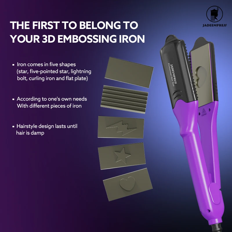 Professional Straightening Curling Iron Styling Comb Brush And Curler 2 In 1 Steam Flat Irons Mini Steampod Hair Straightener