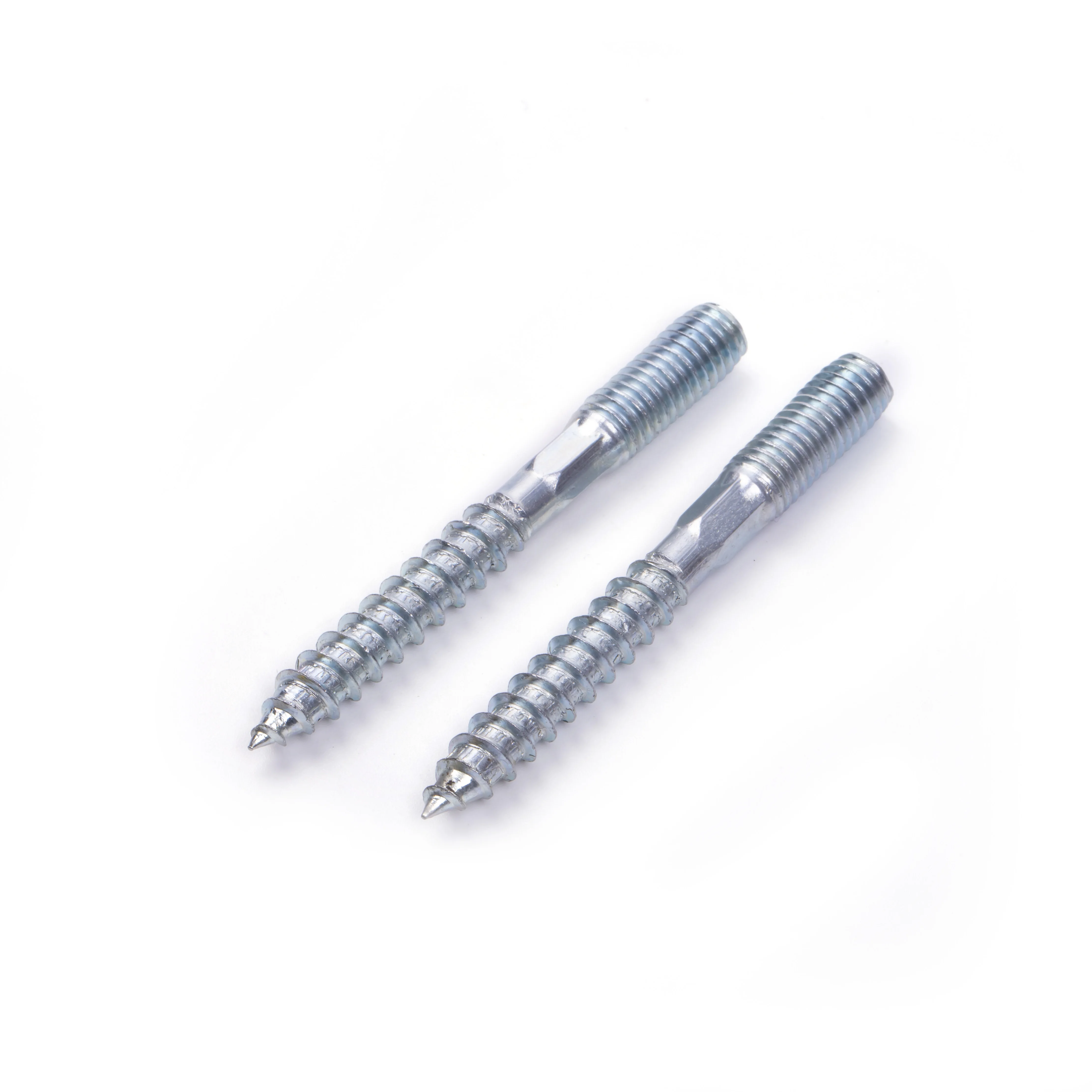 Customized M 6 M 8 M 10 Double  Screws Hanger Bolts Double Headed Wood Thread Hanger Bolts