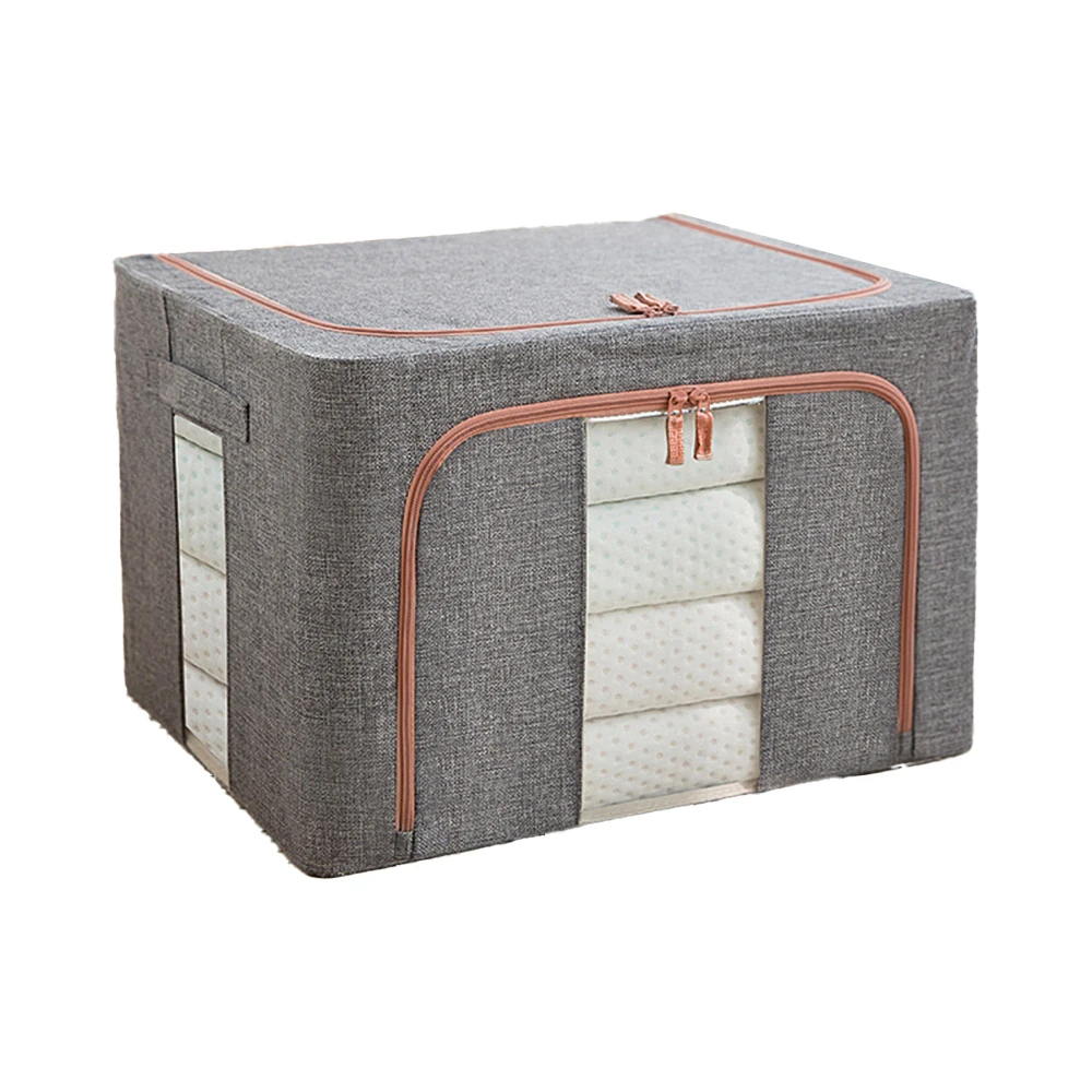 Handmade Closet Organizer Bins with Label Holder for,Decorative Containers Organizing Storage Basket/