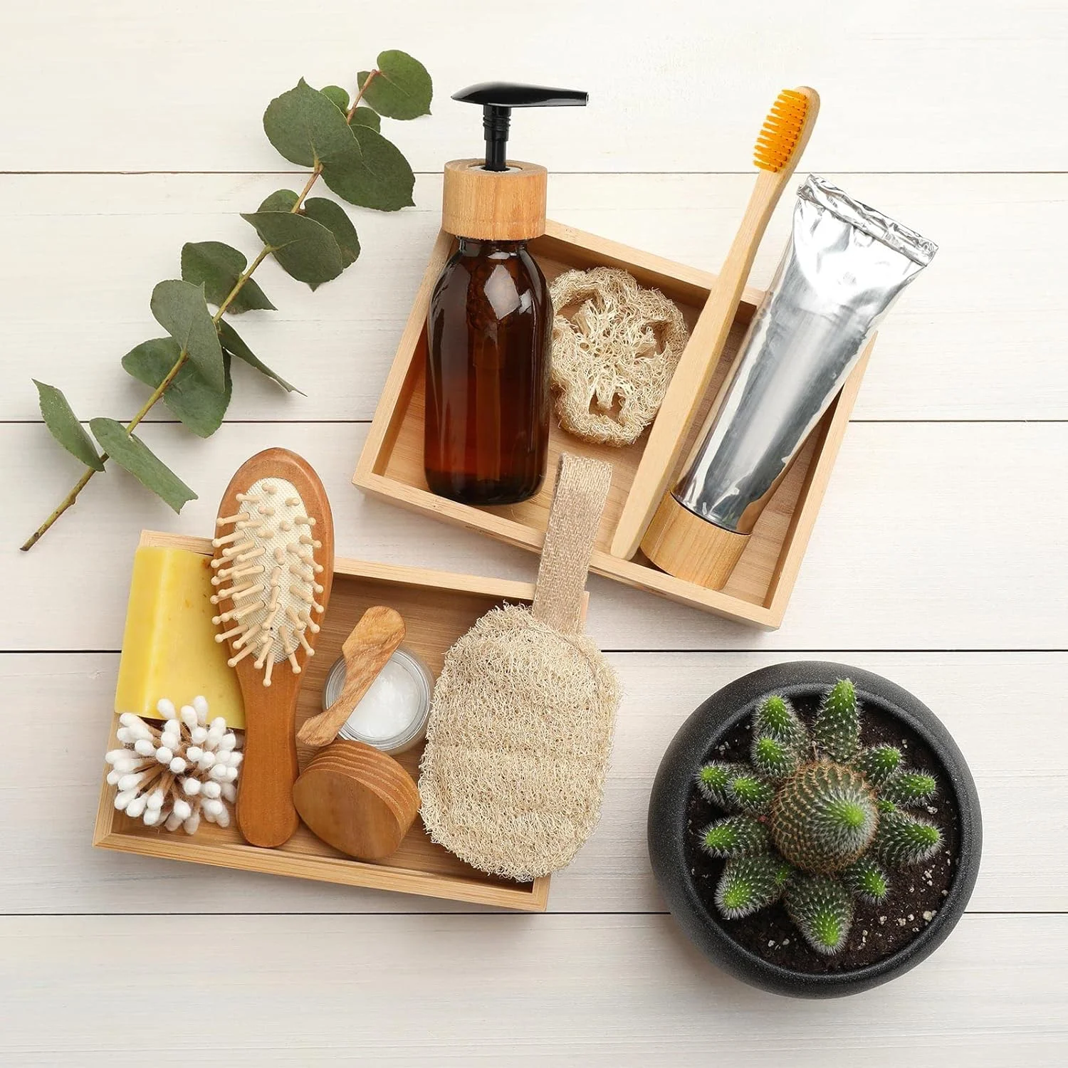 10 Pack BPA Free Soft Bristles Toothbrushes Eco-Friendly Compostable Natural Wooden Bamboo Toothbrush