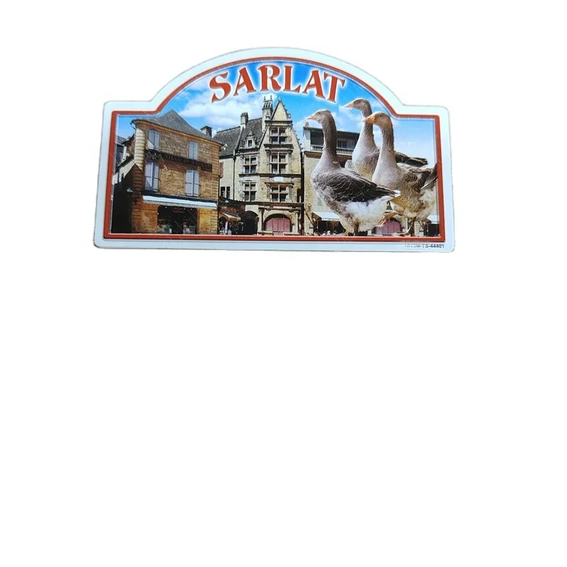 2024 new road sign souvenir embossed printing metal fridge magnets