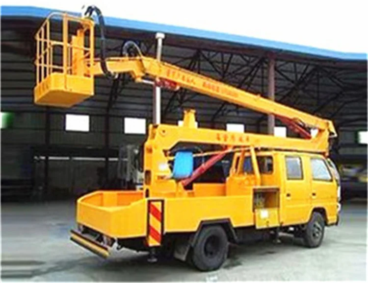 Factory Direct Sale Isuzu moving truck 1500kg high pallet bed hydraulic lift diesel aerial working truck