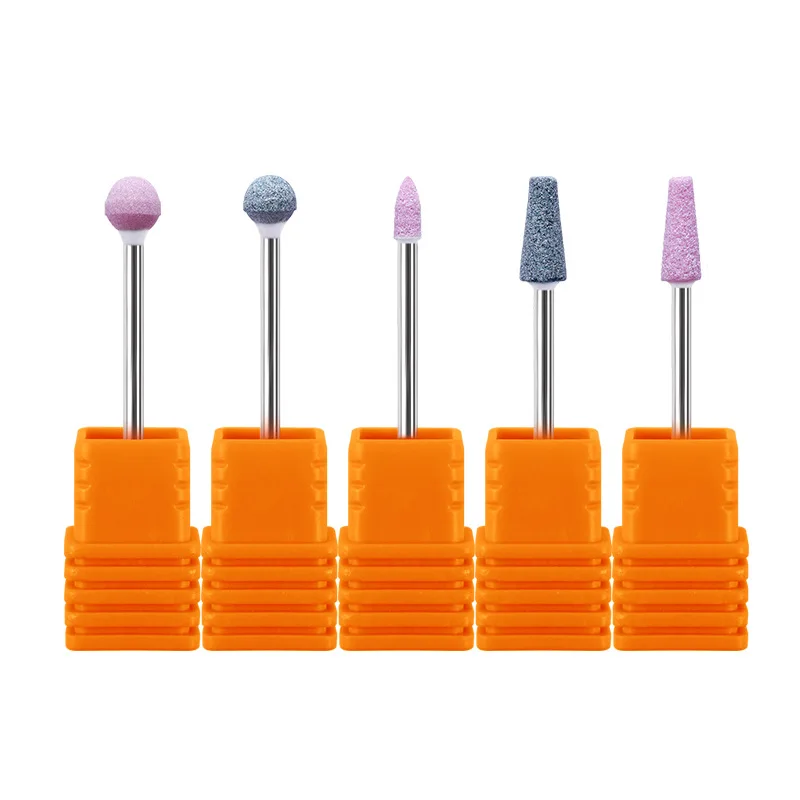 Professional Nail Quartz Grinding Head Rubber Polishing Dead Skin Silicone Nail Drill Bits