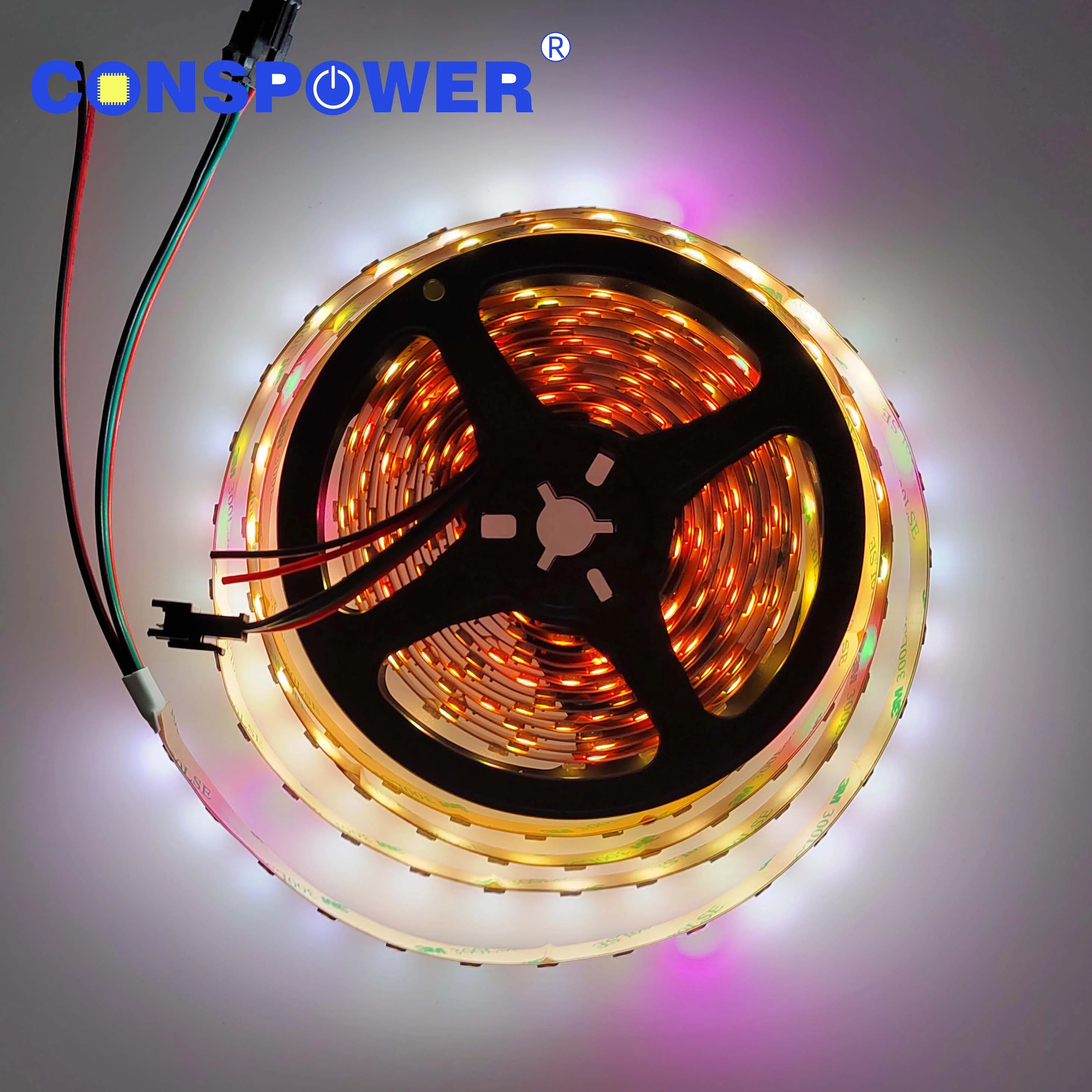 Conspower 5V 60LEDS SK6812 WS2812B 5050 RGBA Ambor Color Original White 4 IN 1 Magic Strip Addressable LED Strip Manufacturer