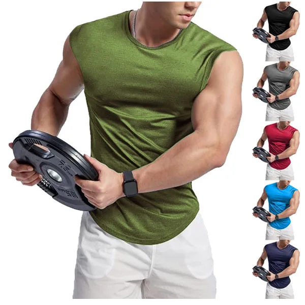 GYM Clothes Sleeveless Fitness Workout Shirts Muscle  T Shirts Tank Tops For Men