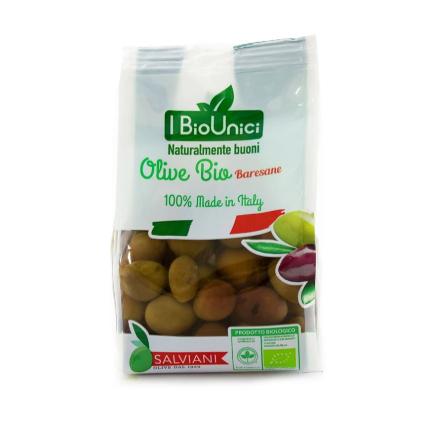 100% Made In Italy Original Good Taste Good Quality Biounici Baresane Fresh Raw Organic Olives Pickle