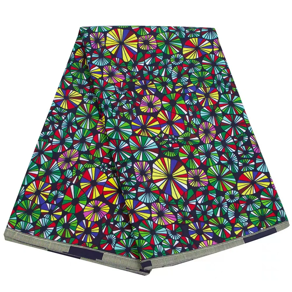 Good quality nigeria holland wax java print fabrics 6yards for making wedding