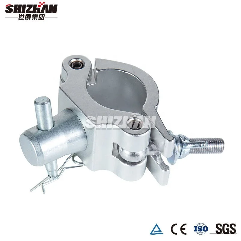 Silver Stage Lighting Truss Clamp For 46-58mm Tubing Alloy Truss Clamp