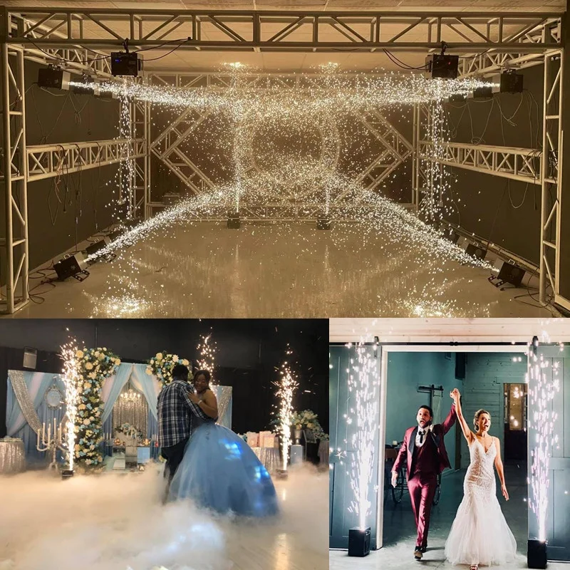Mini 650W DMX Dj Party Events Cold Fireworks Making Machine Wedding Stage Cold Spark Machine Wireless