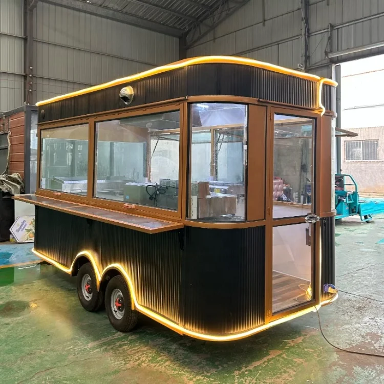 Long working life Multifunctional automatic halal food trailer/pizza food trailer/mobile food trailer for sale australia