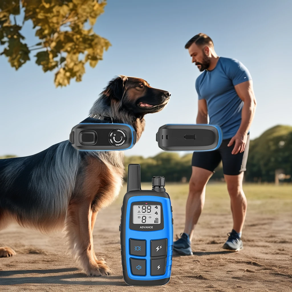 Plastic ABS electronic pet cat dog training adjustable rechargeable anti bark shock collars Training collar with remote