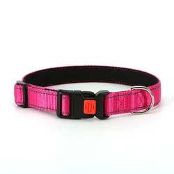 Soft Neoprene Padded Breathable Adjustable Nylon Reflective Dog Collars for Small Medium Large Dogs