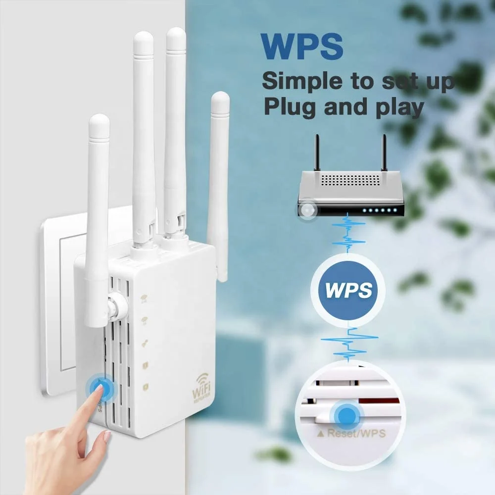 Long Range wifi repeater dual band 802.11ac wifi extender 1200mbps wifi booster