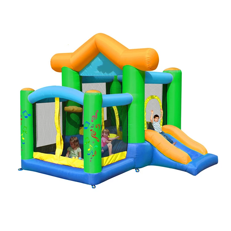 Manufacturer hot sale inflatable water slide jumping bouncy castle with pool