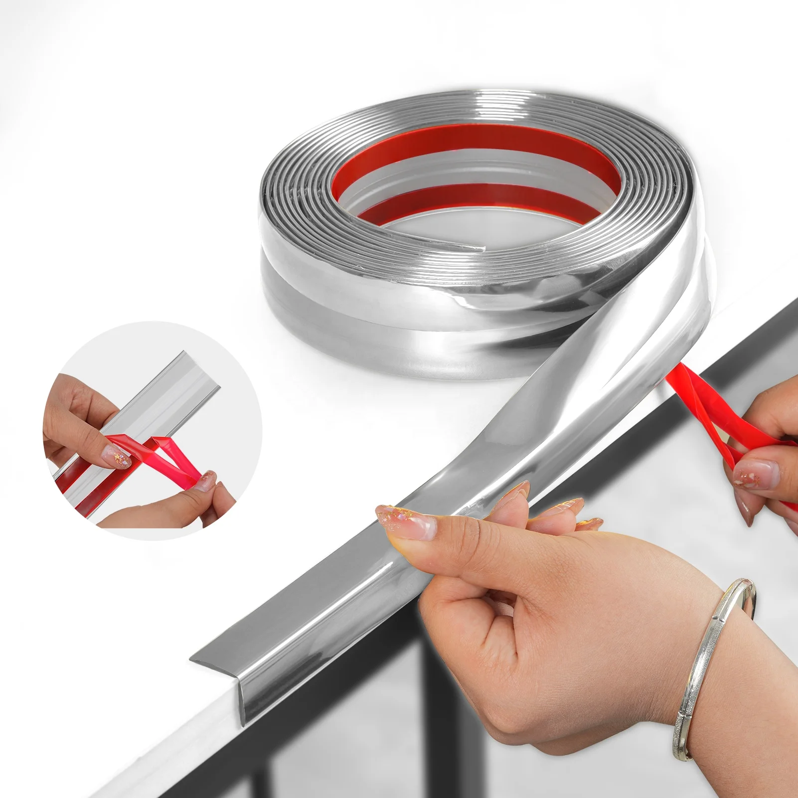 Peel and Stick Baby Proofing Edge Corner Trim Guards  Decorative Protectors for Wall Cabinet Table Drawers