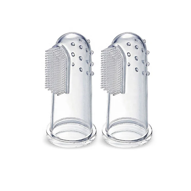 Силиконовая зубная щетка на палец с индивидуальным принтом, Силиконовая зубная щетка для массажа полости рта и прорезывания зубов для детей, детская зубная щетка на палец