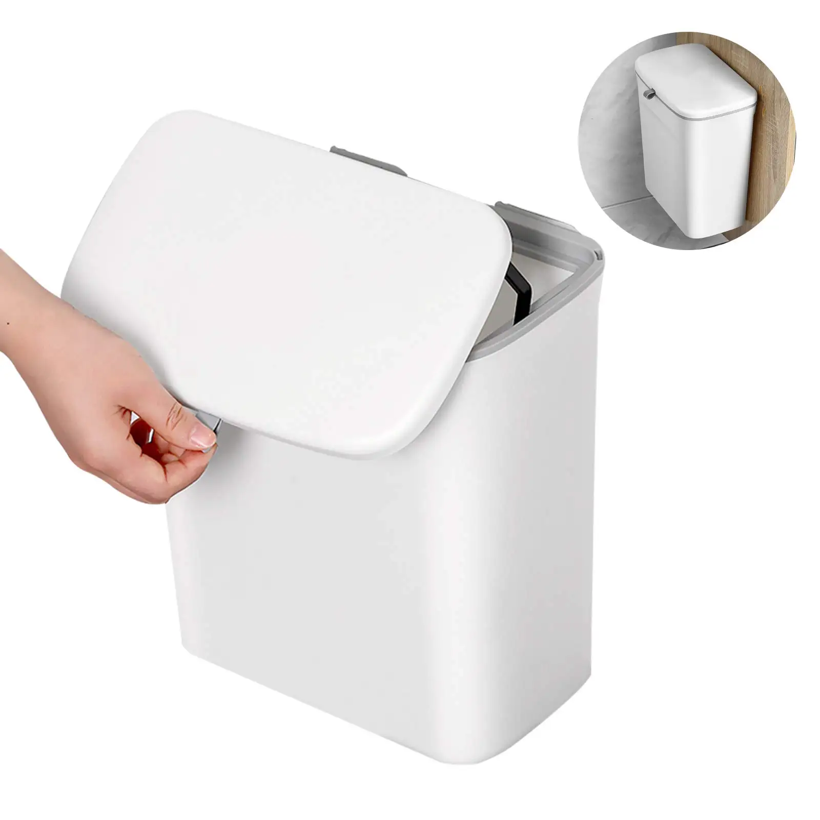 Smart portable electronic household kitchen Induction garbage bin automatic sensor mini indoor plastic Trash can