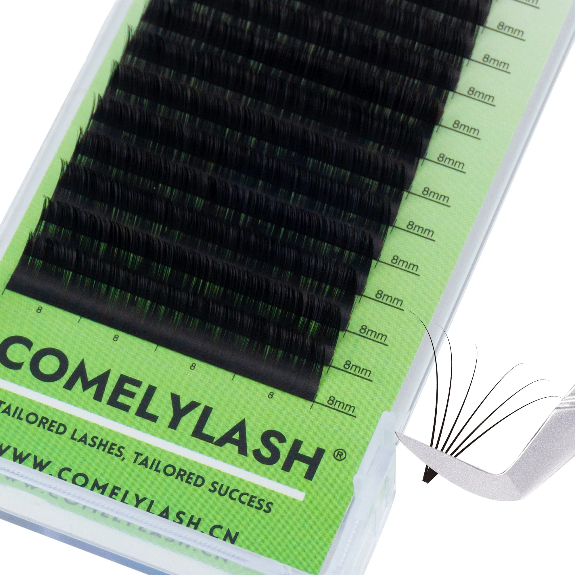 Comelylash Matte Black Lash Extensions Individual Eyelash Extension Supplies Lash Trays Wholesale Lash Extensions