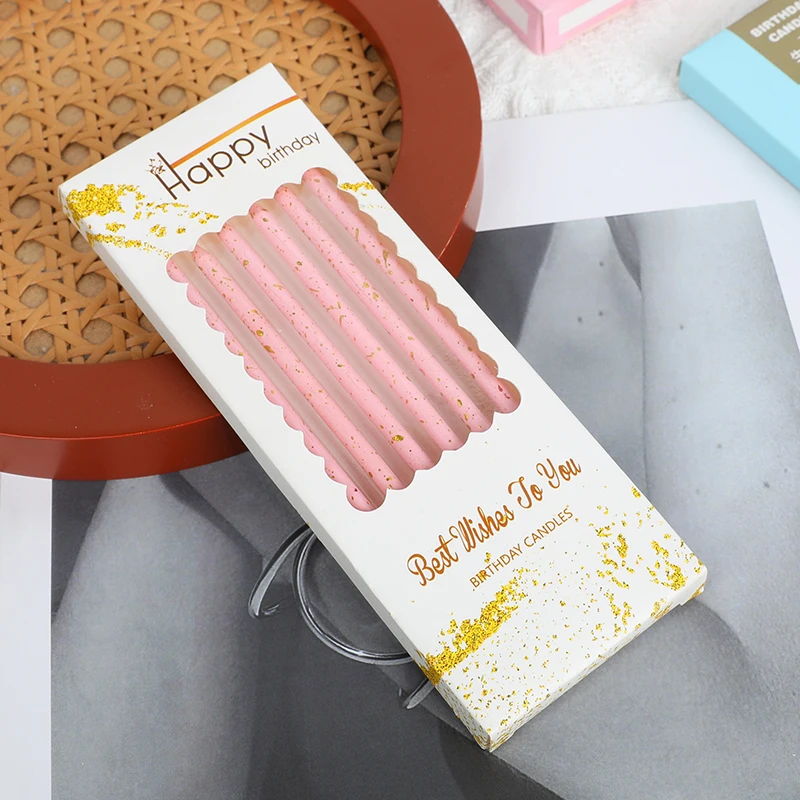 Manufacturer Multicolor Birthday Candle with Bracket Atmosphere Cake Candle Event Party Creative Supplies Wedding Party Decora