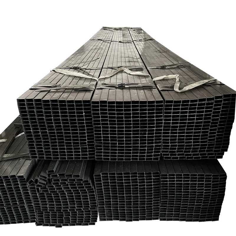 tubo rettangolare zincato Welded Ms Erw Black Iron Hollow Section Rectangular Square Steel Pipe tube 200x200 Galvanized