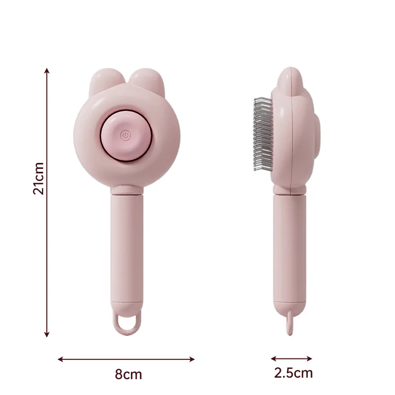 3 In 1 Multi Functional Silicone Safe Ionic Pet Massage Deshedding Brush Dematting Rake Comb Undercoat Hair Remover