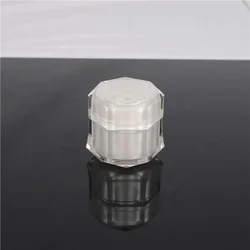 Factory Oem Free Sample Customized Transparent 5g 10g 15g 30g 50g Pp Diamond Jars Plastic Cosmetic Jars for Cream