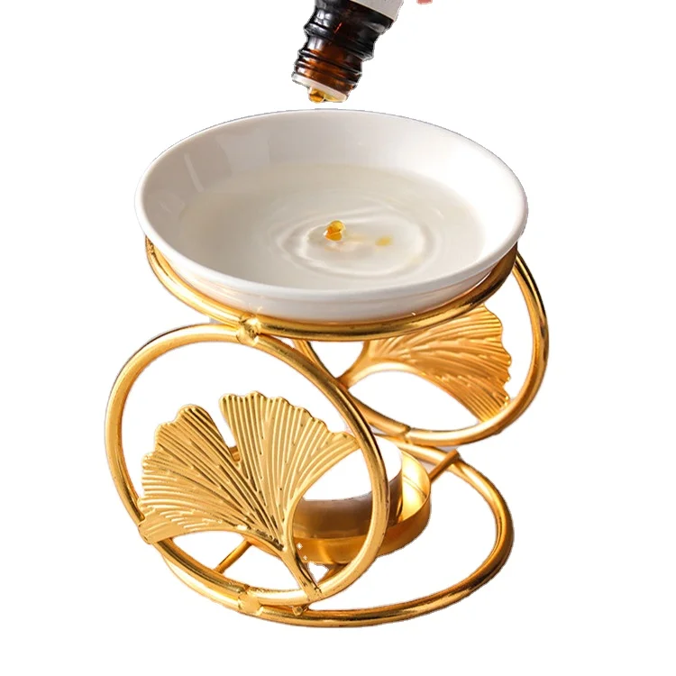 Wholesale Oval Shaped Cutout Design Ceramic Oil Burner Used with Essential Oil Candle and Wax Melts