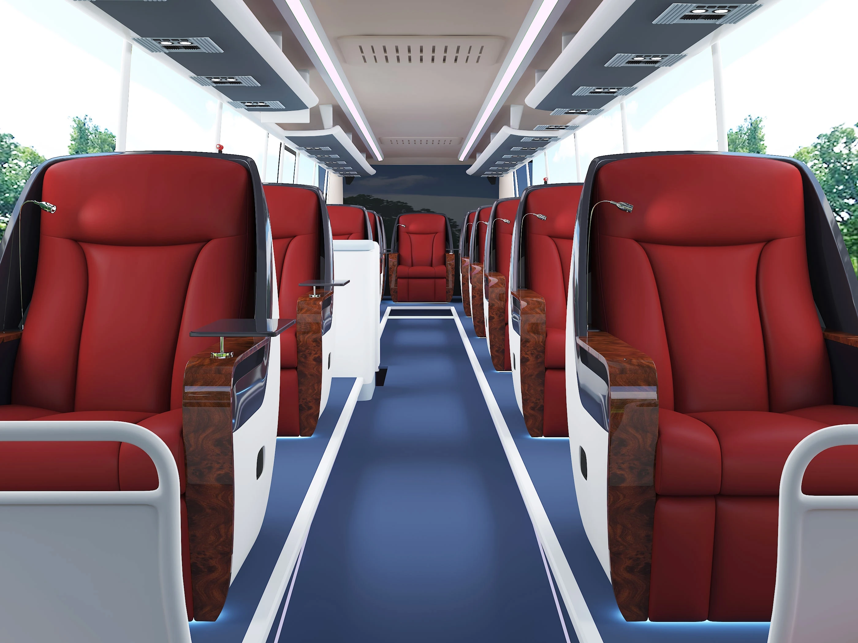 Vehicle bus custom seating commercial furniture luxury bus chairs screen in back MVP SUV car seats
